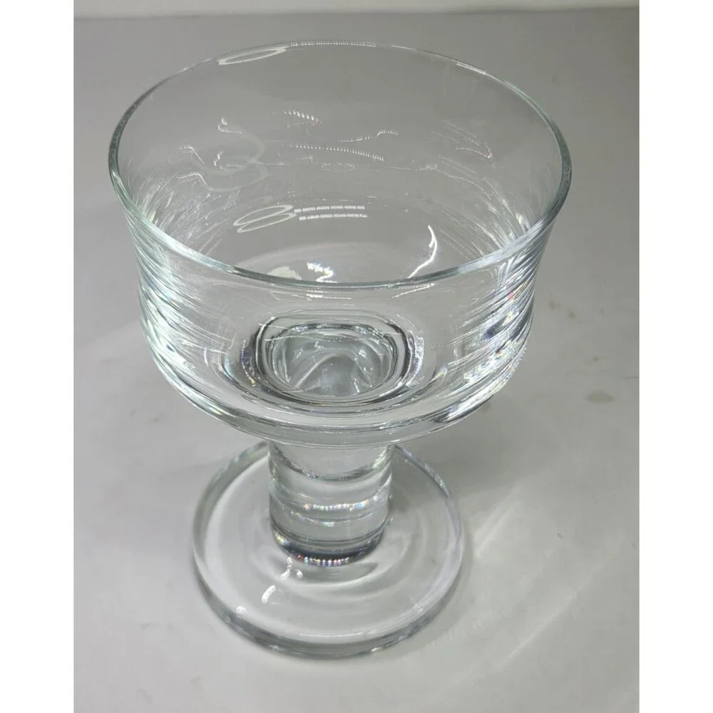 Set of 3 Krosno Thor Svend Jensen Crystal Wine Water Goblets Glasses Champagne